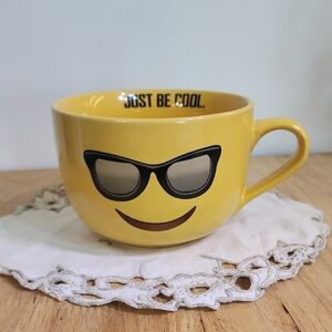 Yellow Emoji Mug with Sunglasses - Just Be Cool